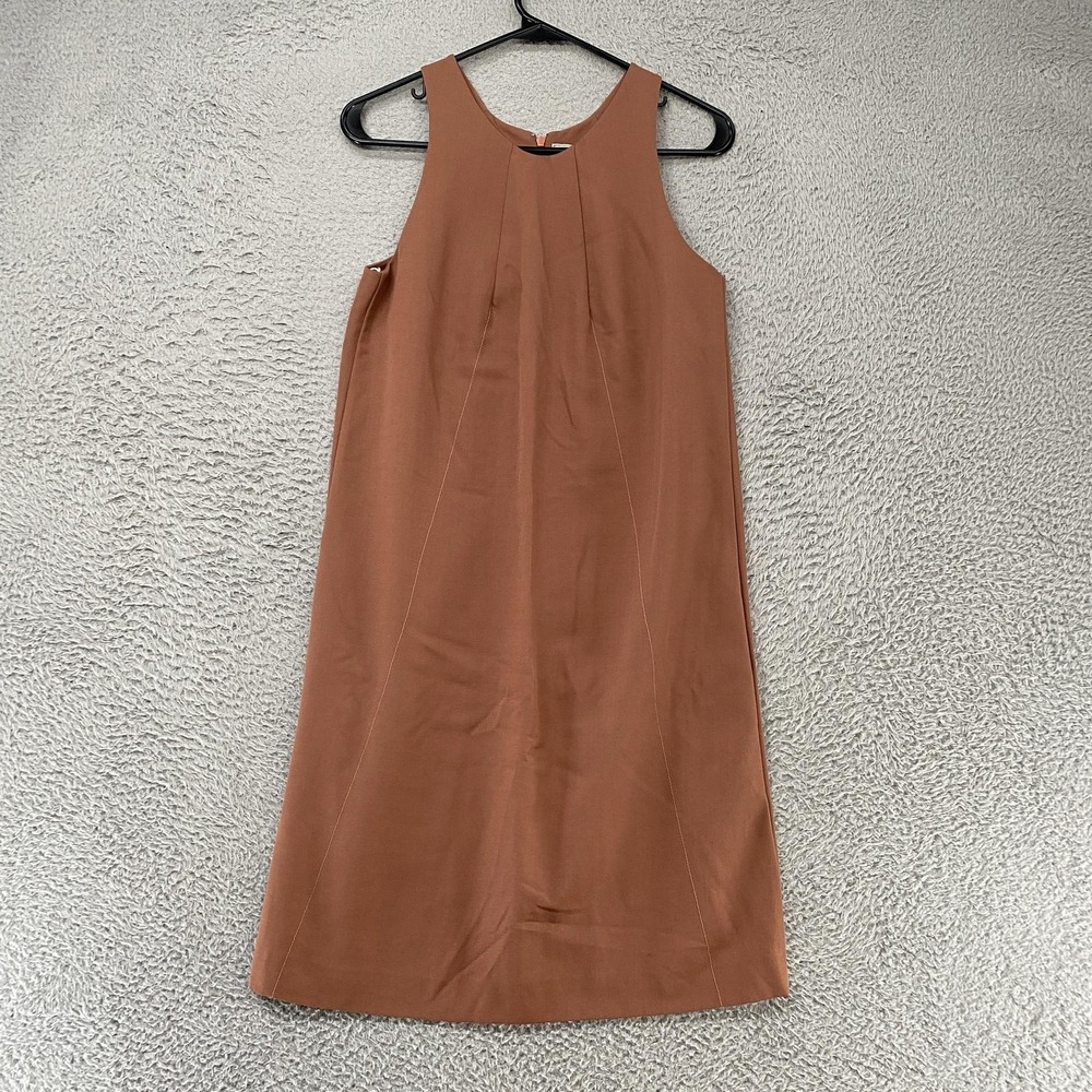 Nina Ricci Dress Womens 36 / 2 Wool Shift Sleeveless Silk Lined France Office